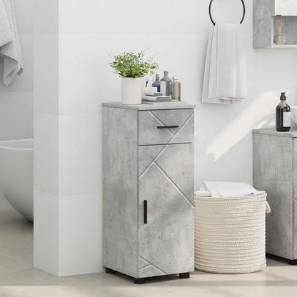 vidaXL Bathroom Cabinet Concrete Grey 30 x 35 x 80 cm 4