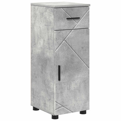 vidaXL Bathroom Cabinet Concrete Grey 30 x 35 x 80 cm 2