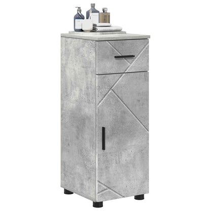 vidaXL Bathroom Cabinet Concrete Grey 30 x 35 x 80 cm 3