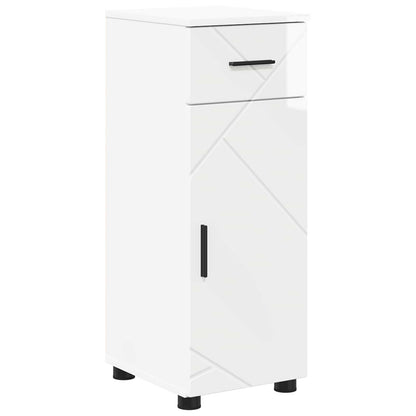 vidaXL Bathroom Cabinet High Gloss White 30 x 35 x 80 cm 2