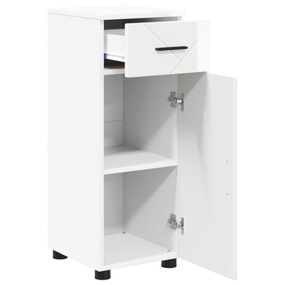 vidaXL Bathroom Cabinet High Gloss White 30 x 35 x 80 cm 5