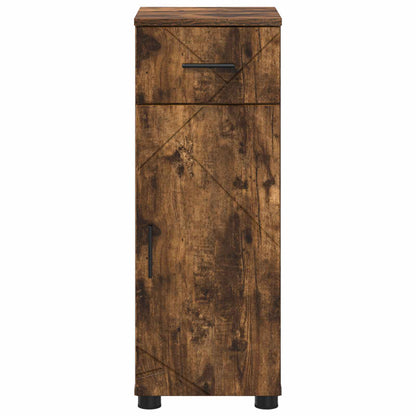 vidaXL Bathroom Cabinet Smoked Oak 30 x 35 x 80 cm 6