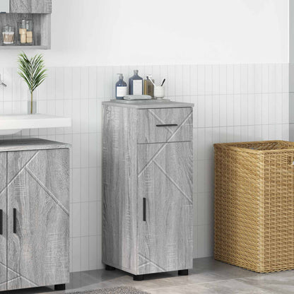 vidaXL Bathroom Cabinet Grey Sonoma 30 x 35 x 80 cm 1