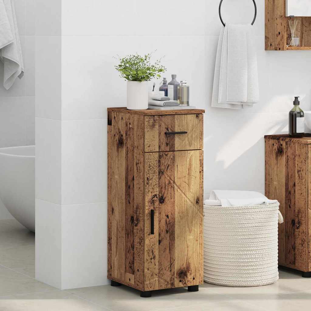vidaXL Bathroom Cabinet Old Wood 30 x 35 x 80 cm 4