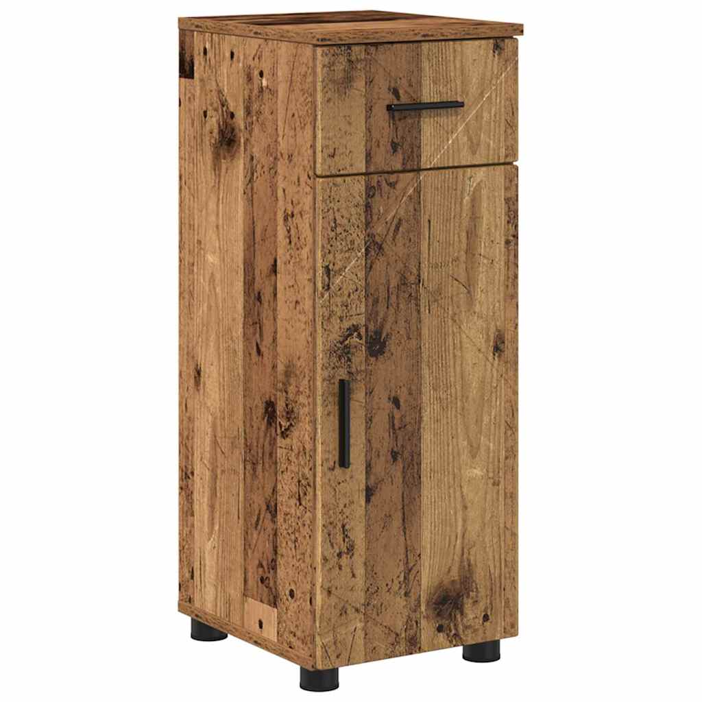 vidaXL Bathroom Cabinet Old Wood 30 x 35 x 80 cm 2