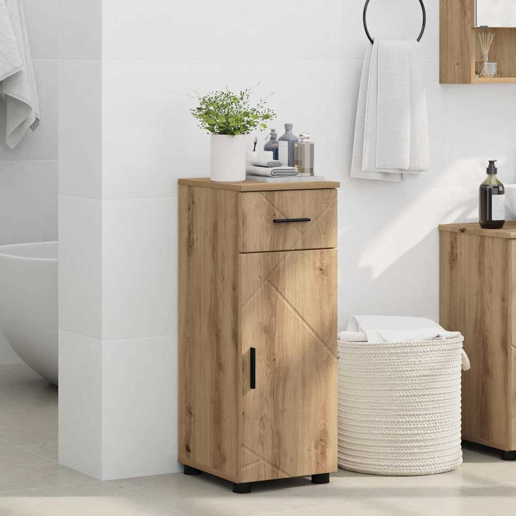 vidaXL Bathroom Cabinet Artisan Oak 30 x 35 x 80 cm 4