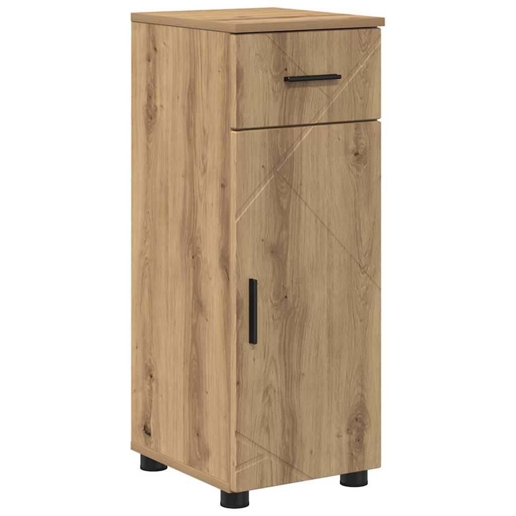 vidaXL Bathroom Cabinet Artisan Oak 30 x 35 x 80 cm 2