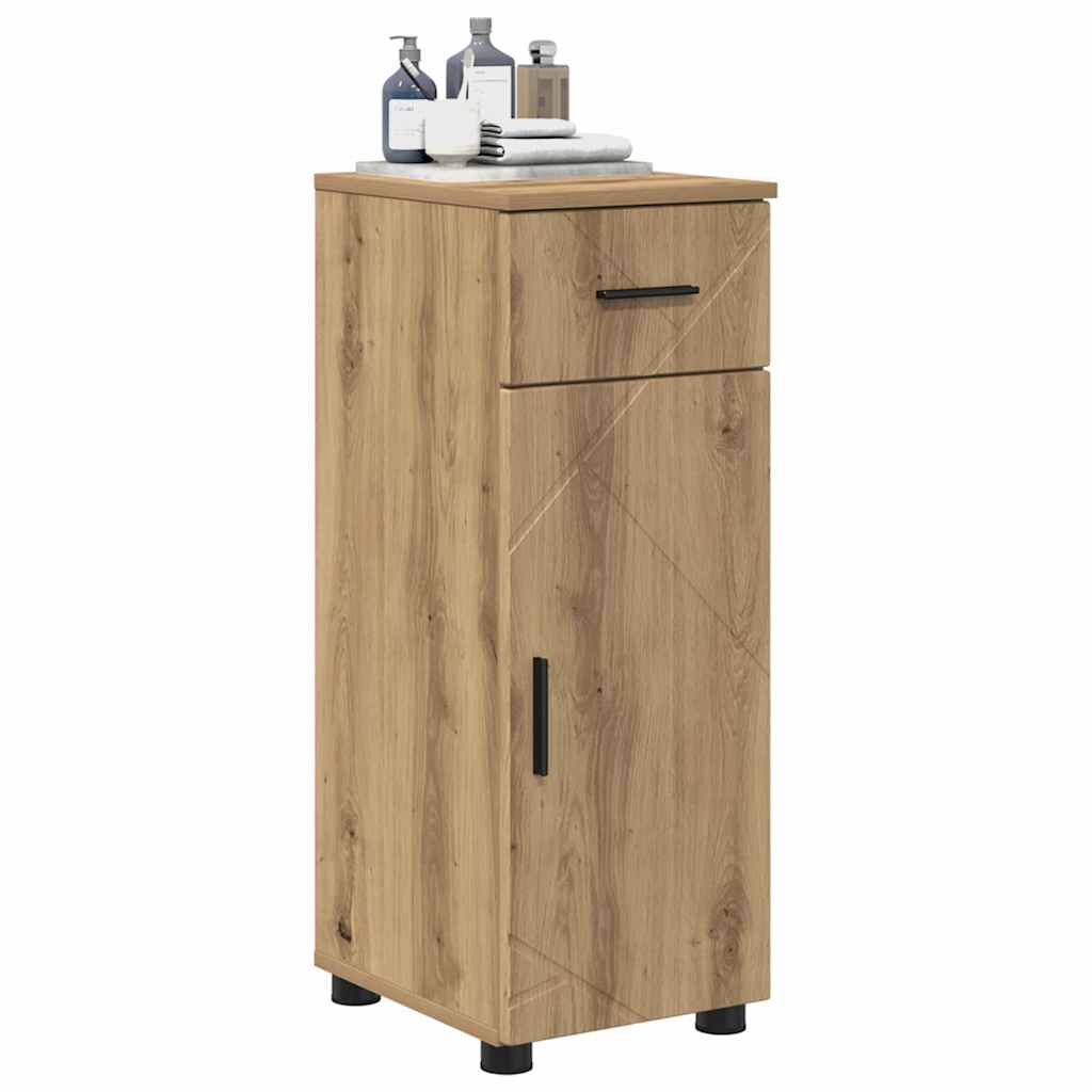 vidaXL Bathroom Cabinet Artisan Oak 30 x 35 x 80 cm 3