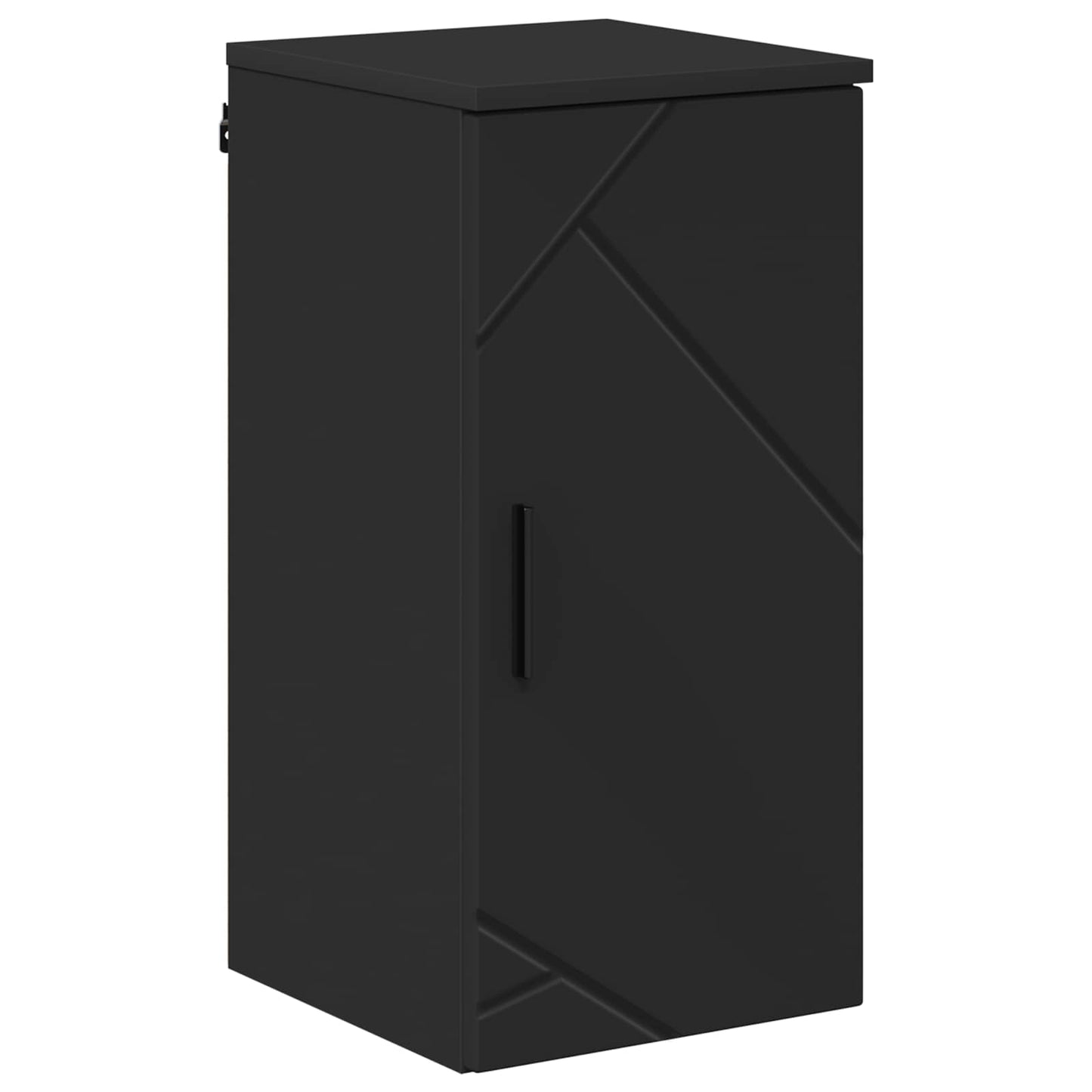 vidaXL Bathroom Cabinet Black 30 x 31.5 x 61 cm Engineered wood, Metal 2