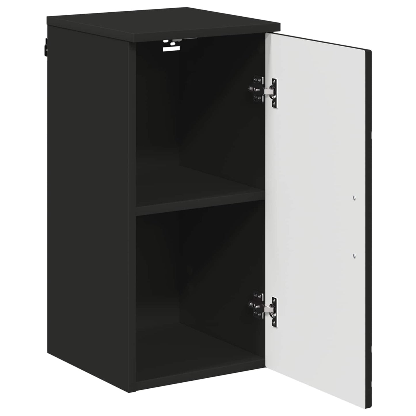 vidaXL Bathroom Cabinet Black 30 x 31.5 x 61 cm Engineered wood, Metal 5