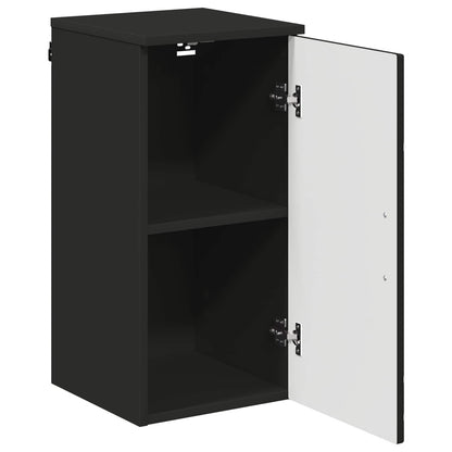 vidaXL Bathroom Cabinet Black 30 x 31.5 x 61 cm Engineered wood, Metal 5