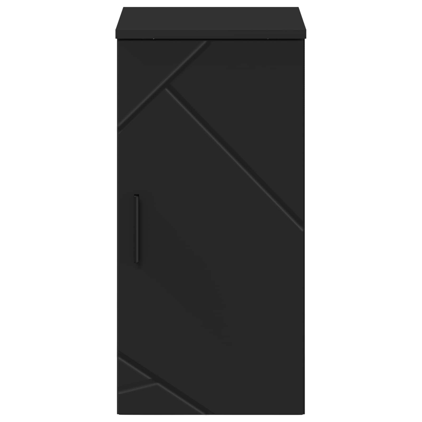 vidaXL Bathroom Cabinet Black 30 x 31.5 x 61 cm Engineered wood, Metal 6