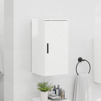 vidaXL Bathroom Cabinet High Gloss White 30 x 31.5 x 61 cm 4