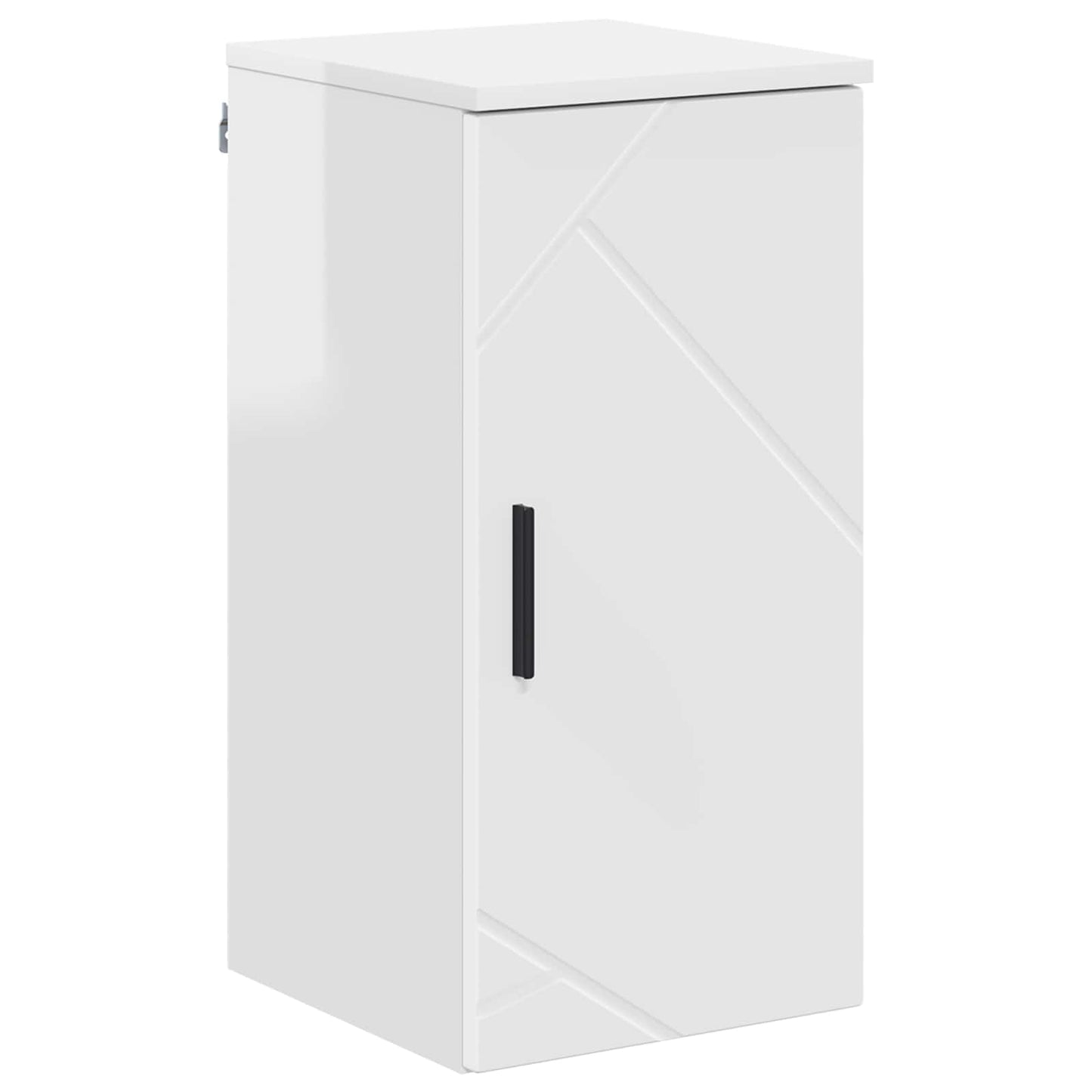 vidaXL Bathroom Cabinet High Gloss White 30 x 31.5 x 61 cm 2