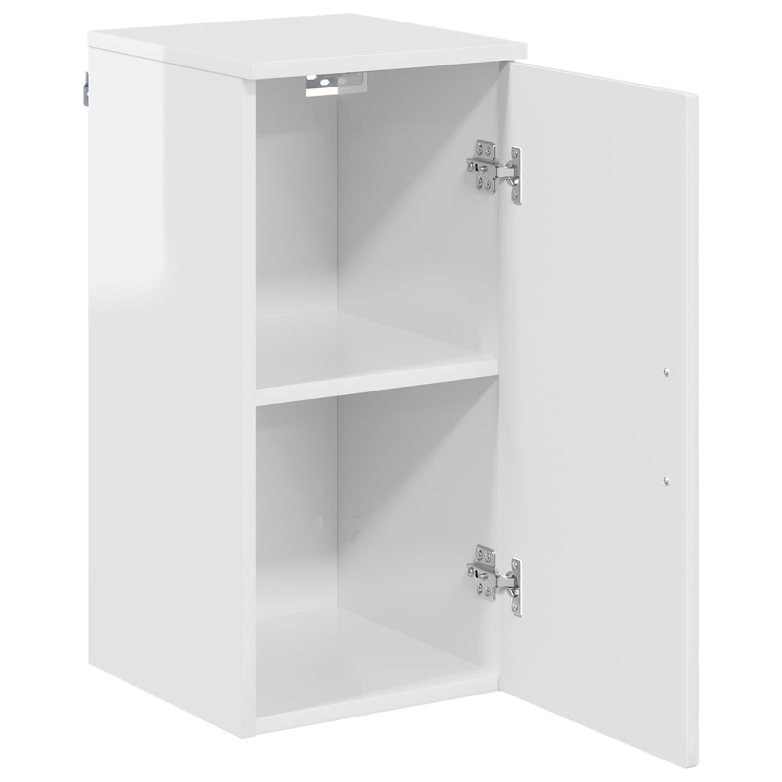 vidaXL Bathroom Cabinet High Gloss White 30 x 31.5 x 61 cm 5
