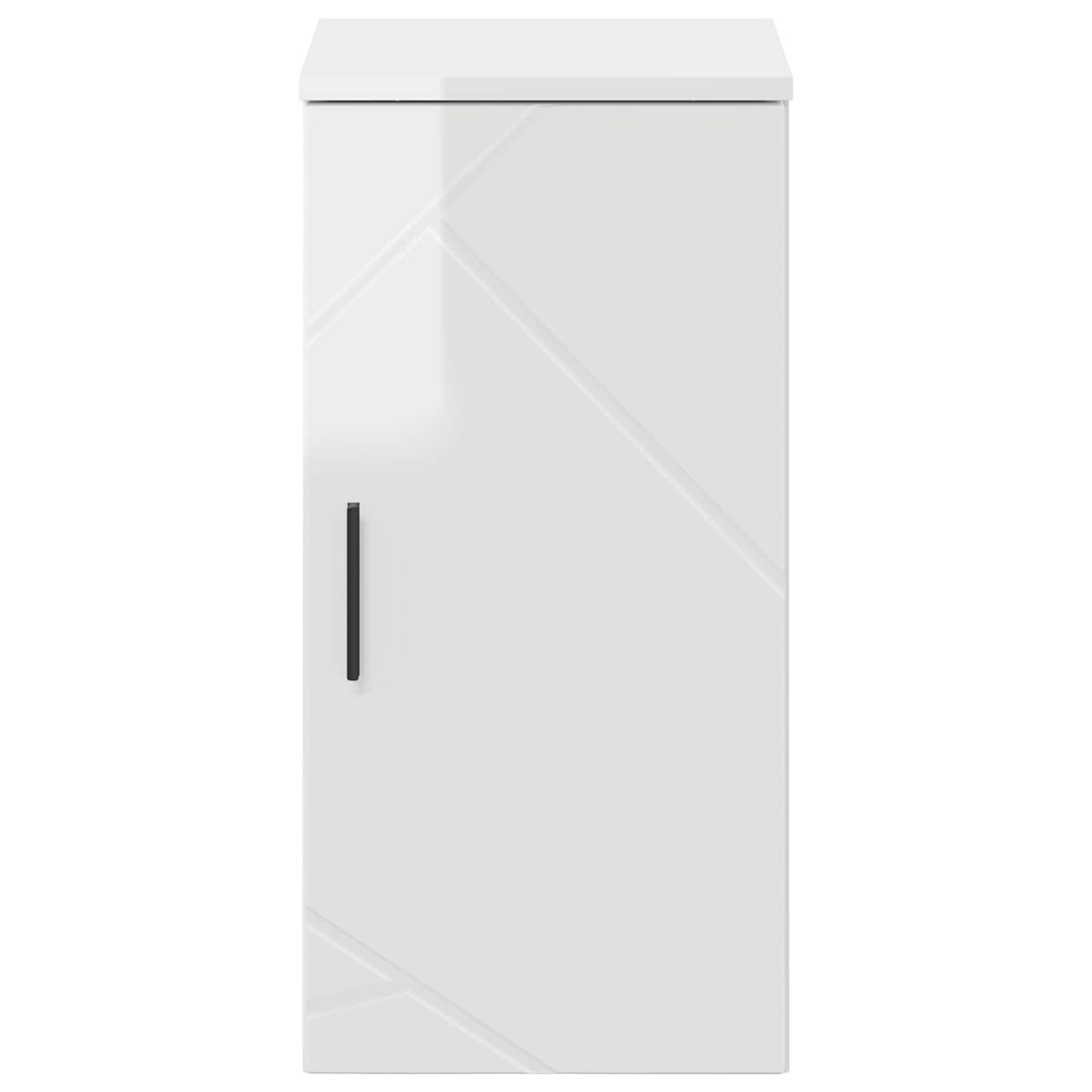 vidaXL Bathroom Cabinet High Gloss White 30 x 31.5 x 61 cm 6