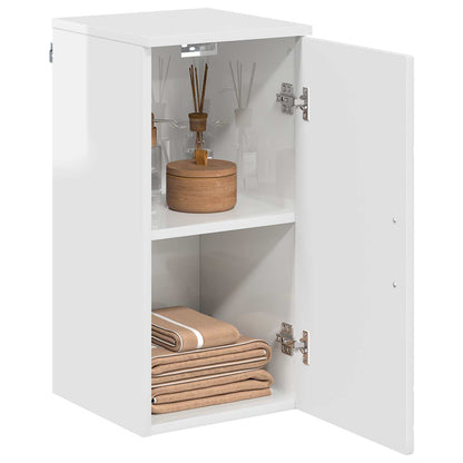 vidaXL Bathroom Cabinet High Gloss White 30 x 31.5 x 61 cm 3