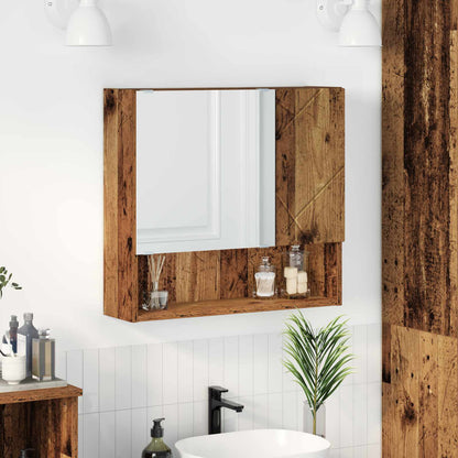 vidaXL Mirror Cabinet Old Wood 59 x 17 x 55 cm Engineered Wood 1