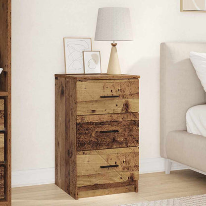 vidaXL Bedside Cabinet Old wood 38 x 38 x 66 cm Engineered wood 1