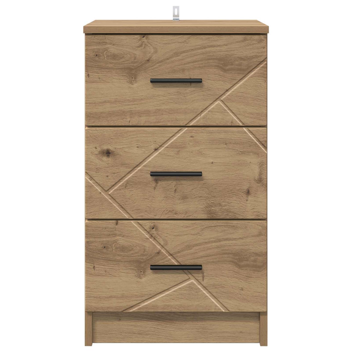 vidaXL Bedside Cabinet Artisan oak 38 x 38 x 66 cm Engineered wood 6