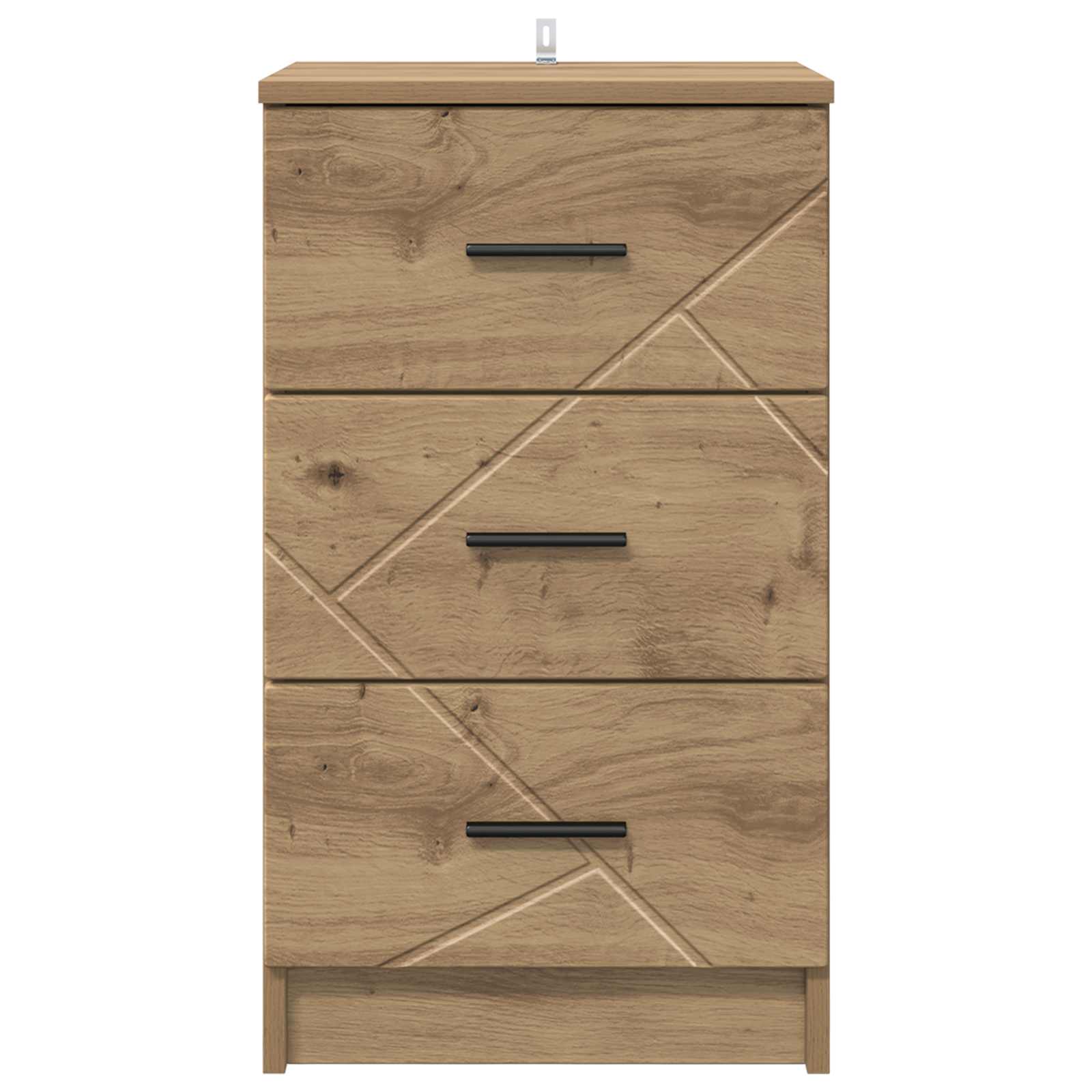 vidaXL Bedside Cabinet Artisan oak 38 x 38 x 66 cm Engineered wood 6
