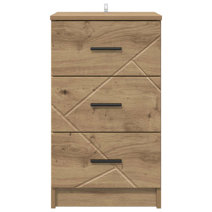 vidaXL Bedside Cabinet Artisan oak 38 x 38 x 66 cm Engineered wood 6