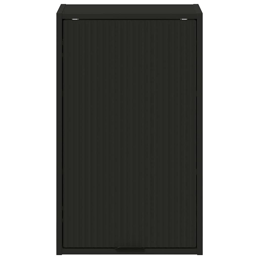 vidaXL Bathroom Cabinet Wall-mounted with Door Black 39 x 23.5 x 65 cm 6