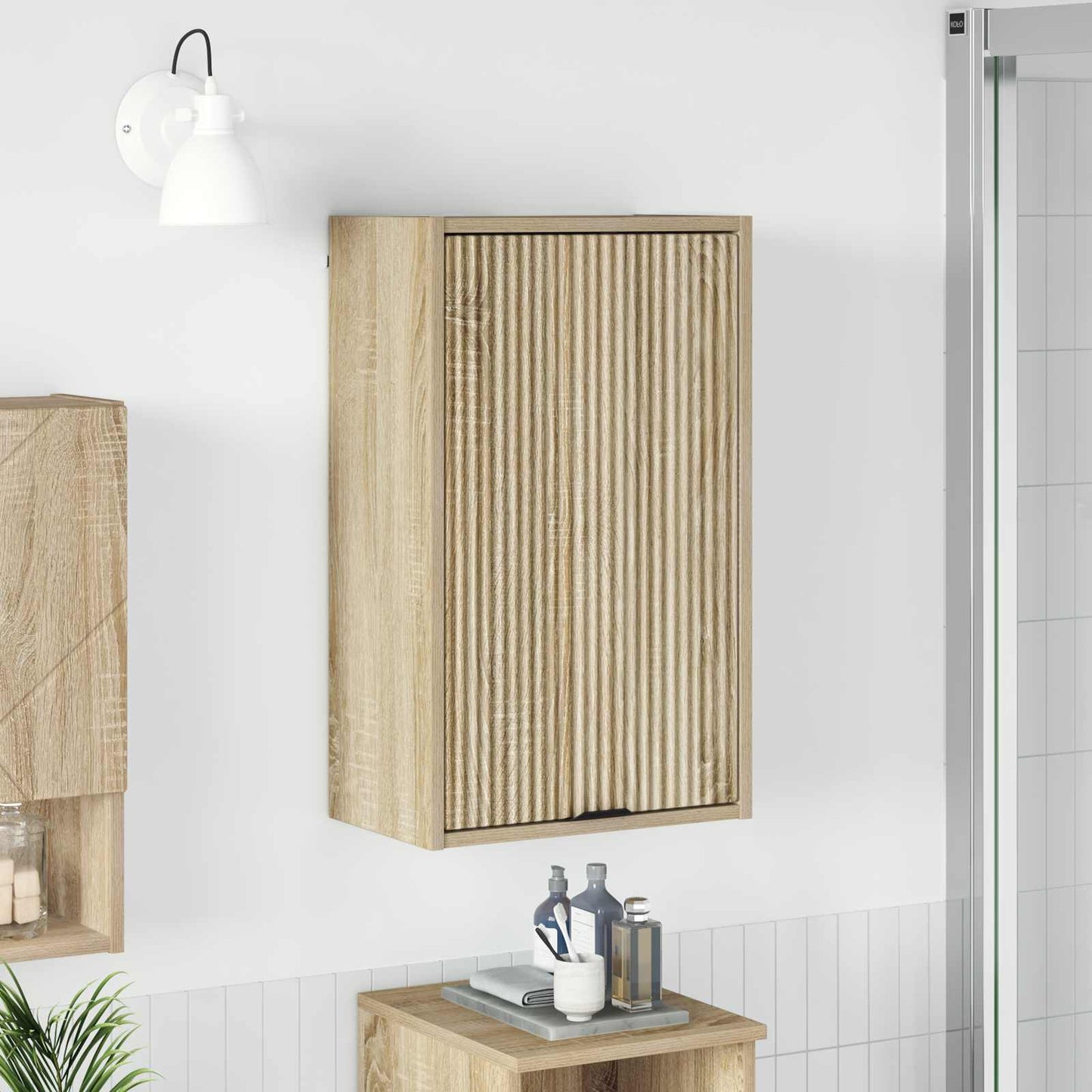 vidaXL Bathroom Cabinet Sonoma Oak 39 x 23.5 x 65 cm 1