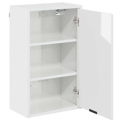 vidaXL Bathroom Cabinet High Gloss White 39 x 23.5 x 65 cm 5