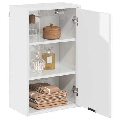 vidaXL Bathroom Cabinet High Gloss White 39 x 23.5 x 65 cm 3
