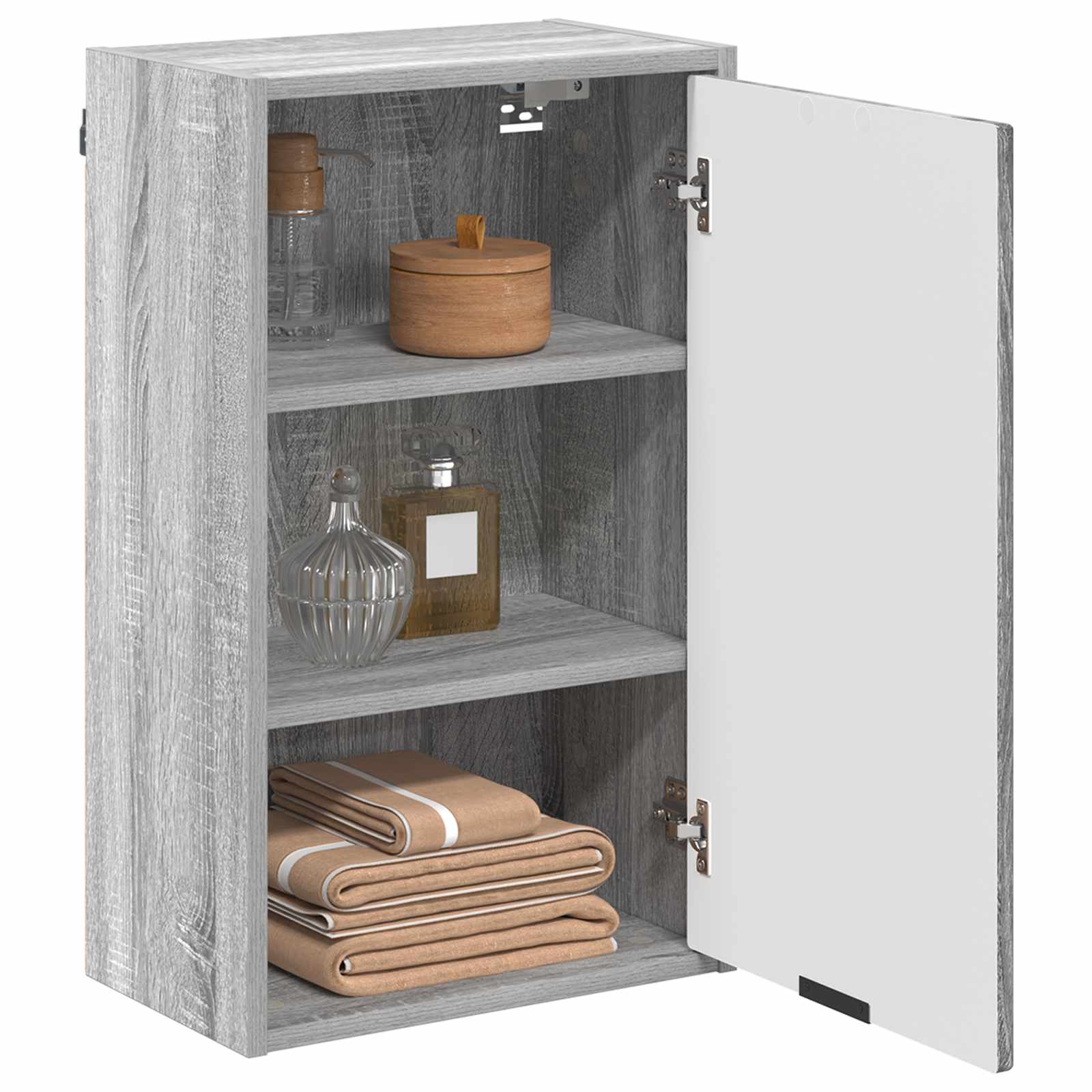vidaXL Bathroom Cabinet Grey Sonoma 39 x 23.5 x 65 cm 3