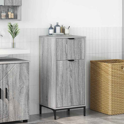 vidaXL Bathroom Cabinet Grey Sonoma 39.5 x 36 x 88 cm 1