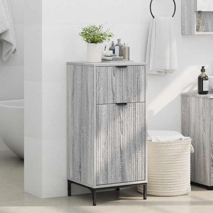vidaXL Bathroom Cabinet Grey Sonoma 39.5 x 36 x 88 cm 4