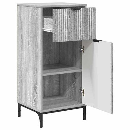 vidaXL Bathroom Cabinet Grey Sonoma 39.5 x 36 x 88 cm 5