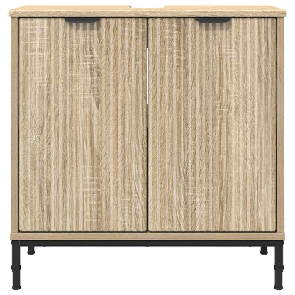 vidaXL Bathroom Sink Cabinet Sonoma Oak 60.5 x 33.5 x 61 cm 6
