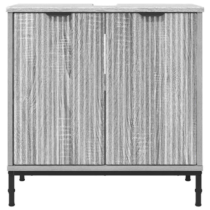 vidaXL Bathroom Sink Cabinet Grey Sonoma 60.5 x 33.5 x 61 cm 6