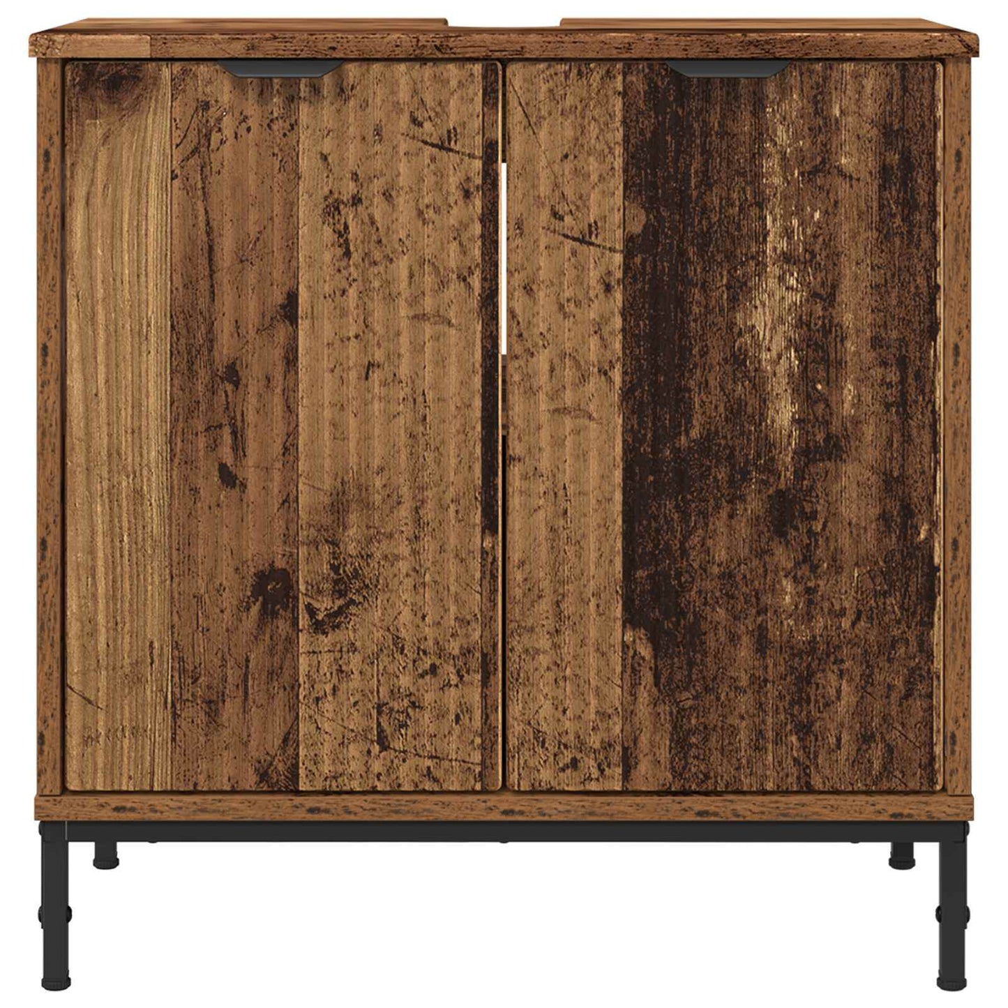 vidaXL Bathroom Sink Cabinet Old Wood 60.5 x 33.5 x 61 cm 6