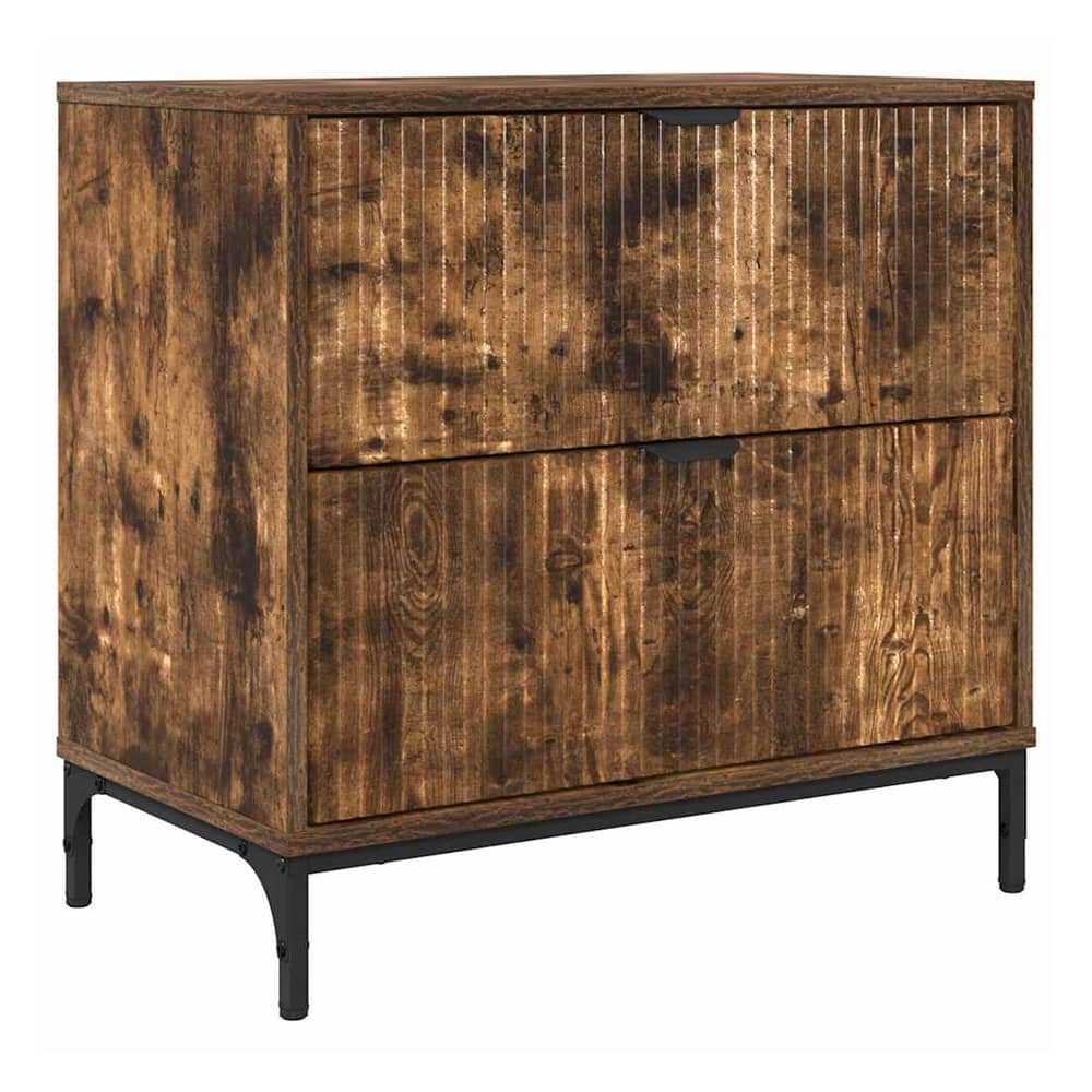 Bedside Table 63.5 x 36 x 61 cm Engineered wood Smoked oak