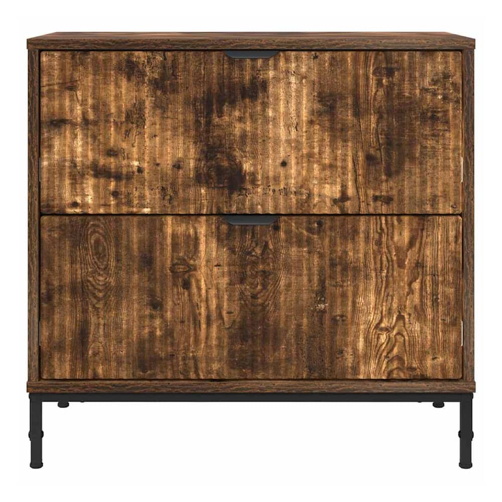 Bedside Table 63.5 x 36 x 61 cm Engineered wood Smoked oak