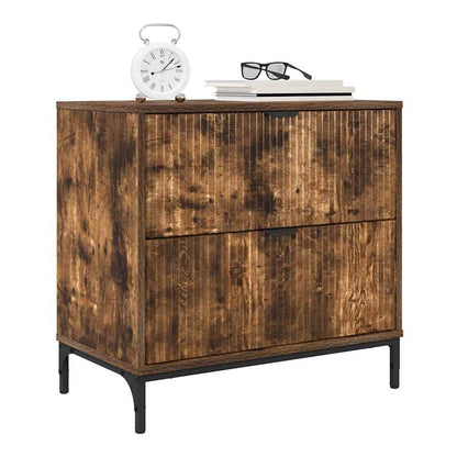 Bedside Table 63.5 x 36 x 61 cm Engineered wood Smoked oak