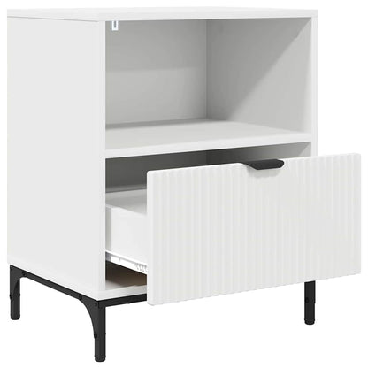 vidaXL Bedside Cabinet White 49 x 36 x 61 cm Engineered wood 5
