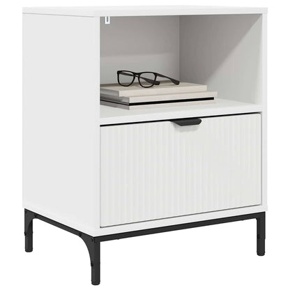 vidaXL Bedside Cabinet White 49 x 36 x 61 cm Engineered wood 3