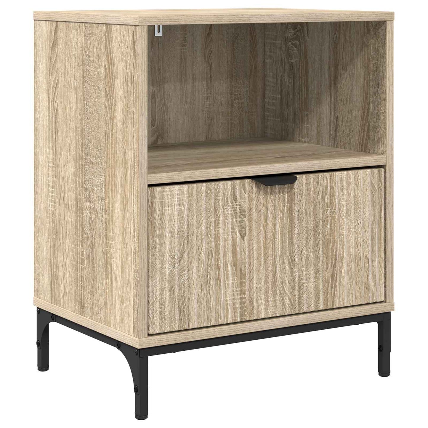 vidaXL Bedside Cabinet Sonoma oak 49 x 36 x 61 cm Engineered wood 2