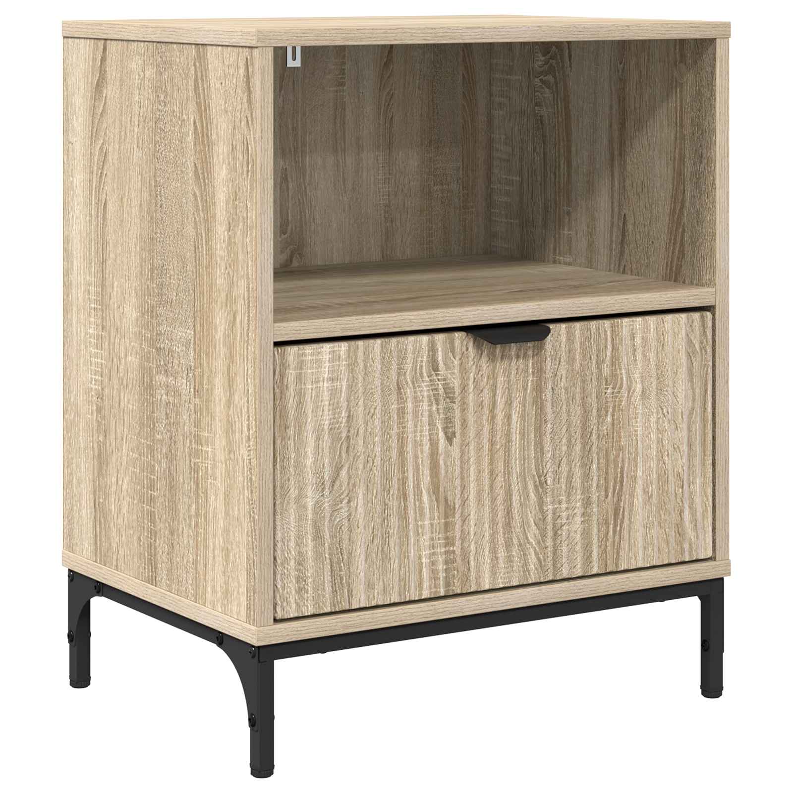 vidaXL Bedside Cabinet Sonoma oak 49 x 36 x 61 cm Engineered wood 2