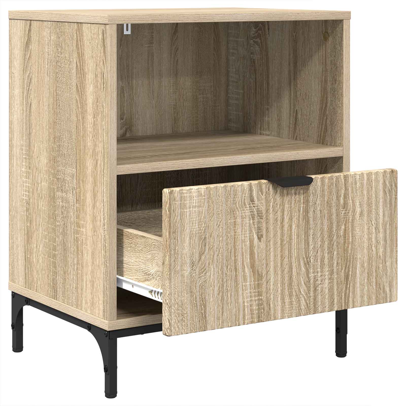 vidaXL Bedside Cabinet Sonoma oak 49 x 36 x 61 cm Engineered wood 5