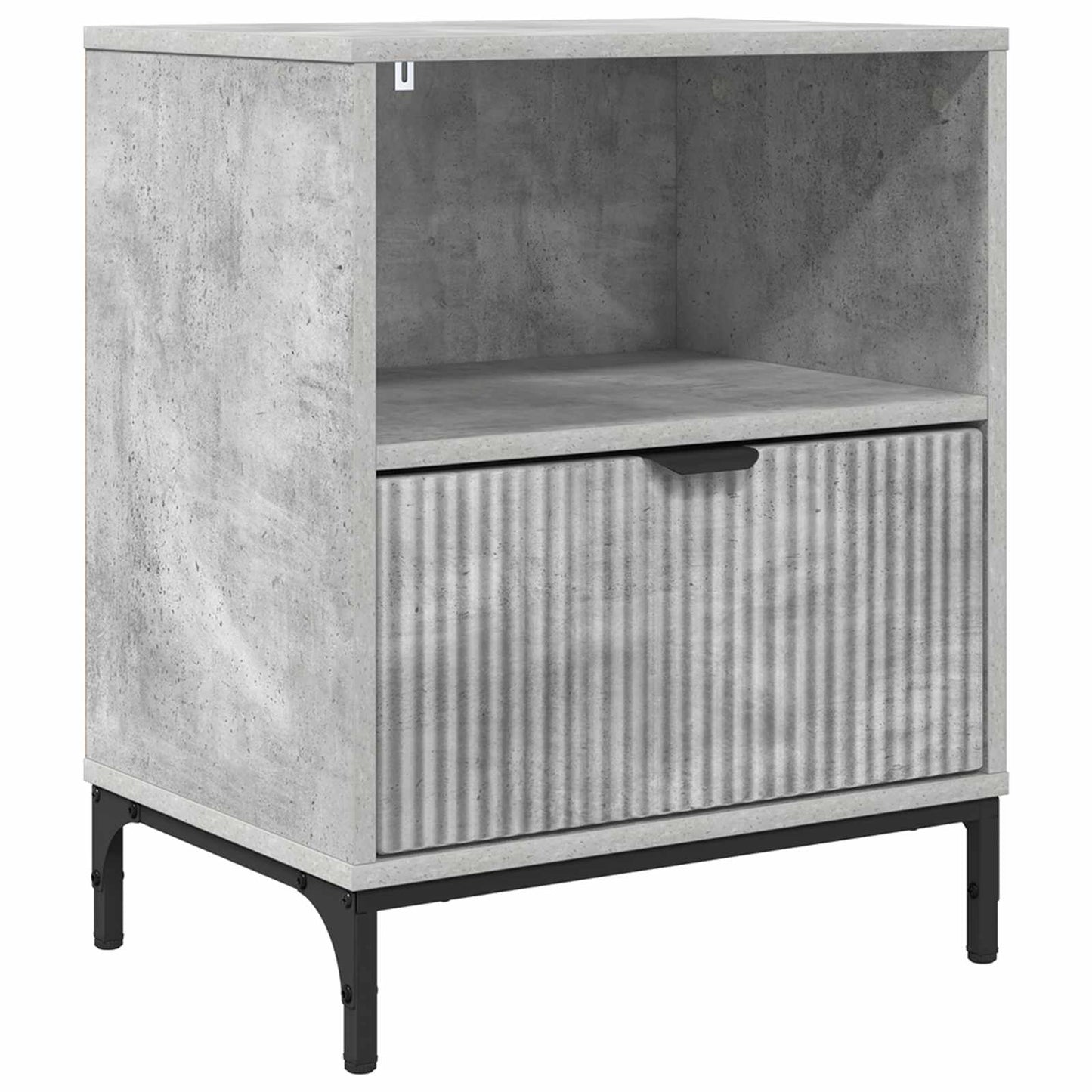 vidaXL Bedside Cabinet Concrete grey 49 x 36 x 61 cm Engineered wood 2