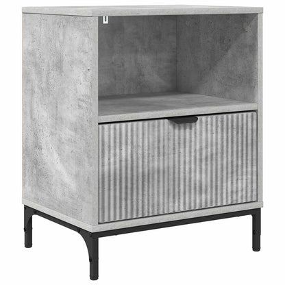 vidaXL Bedside Cabinet Concrete grey 49 x 36 x 61 cm Engineered wood 2