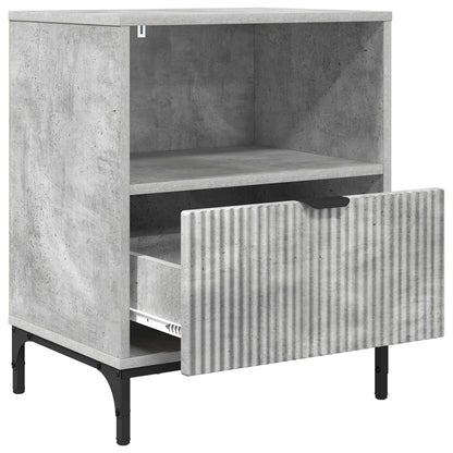 vidaXL Bedside Cabinet Concrete grey 49 x 36 x 61 cm Engineered wood 5