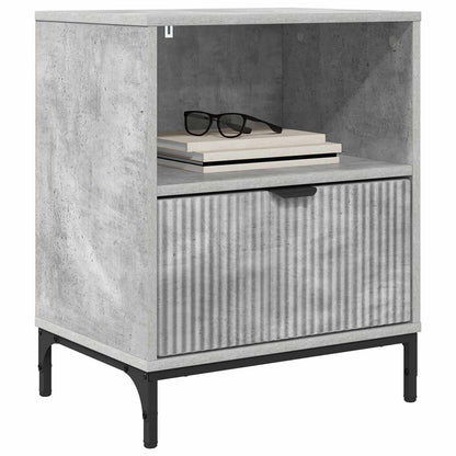 vidaXL Bedside Cabinet Concrete grey 49 x 36 x 61 cm Engineered wood 3