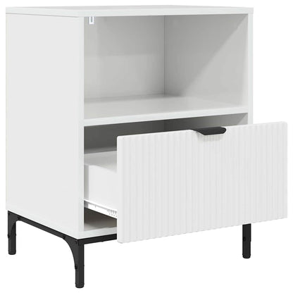 vidaXL Bedside Cabinet High gloss white 49 x 36 x 61 cm 5